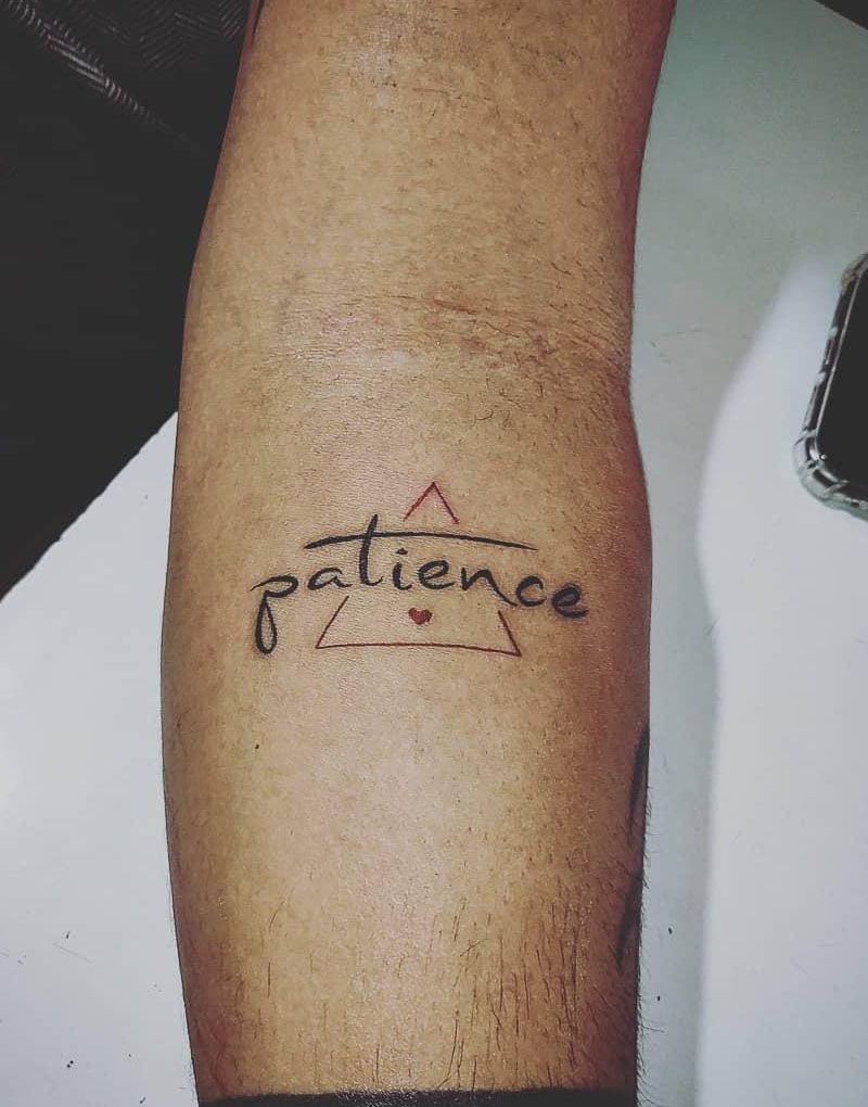 30 Pretty Patience Tattoos for Your Inspiration