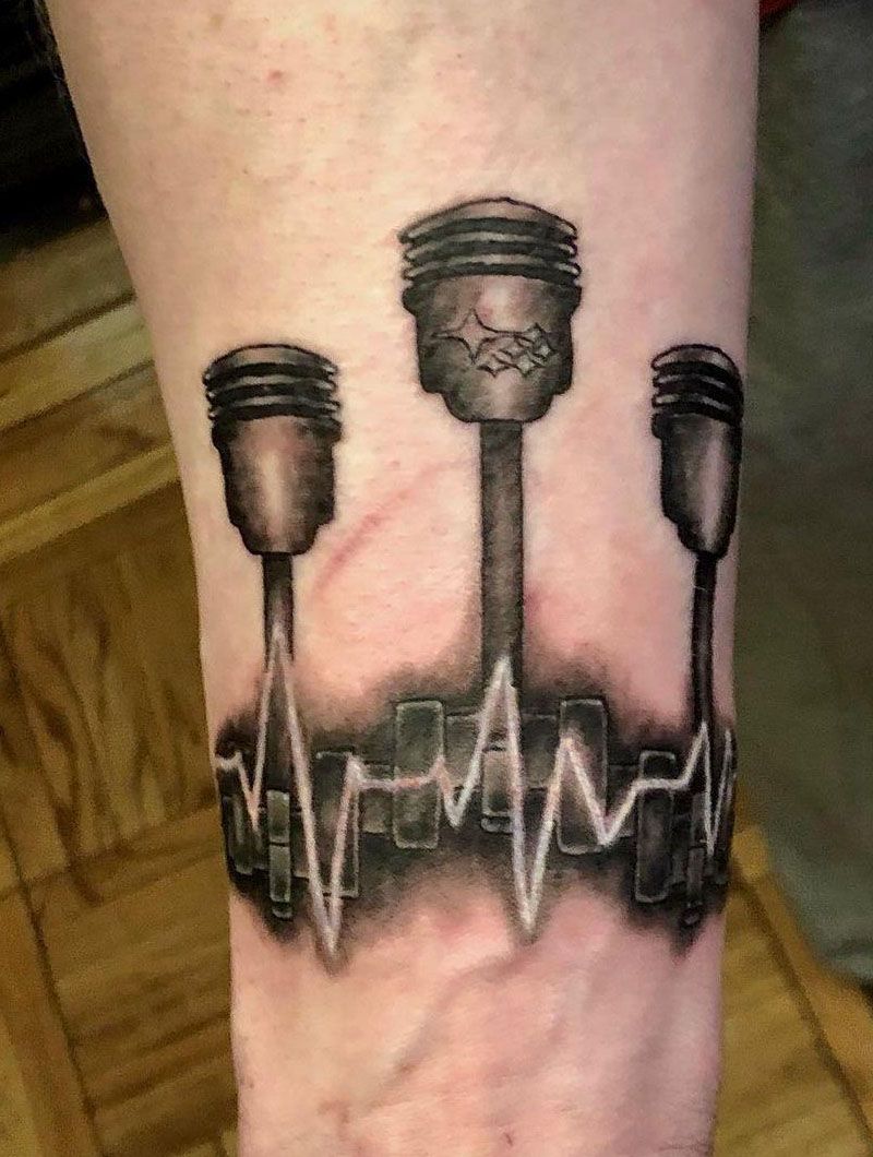 30 Pretty Piston Tattoos You Must Try