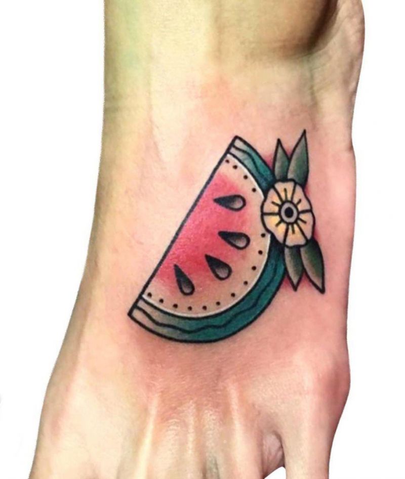 30 Pretty Watermelon Tattoos You Must Love