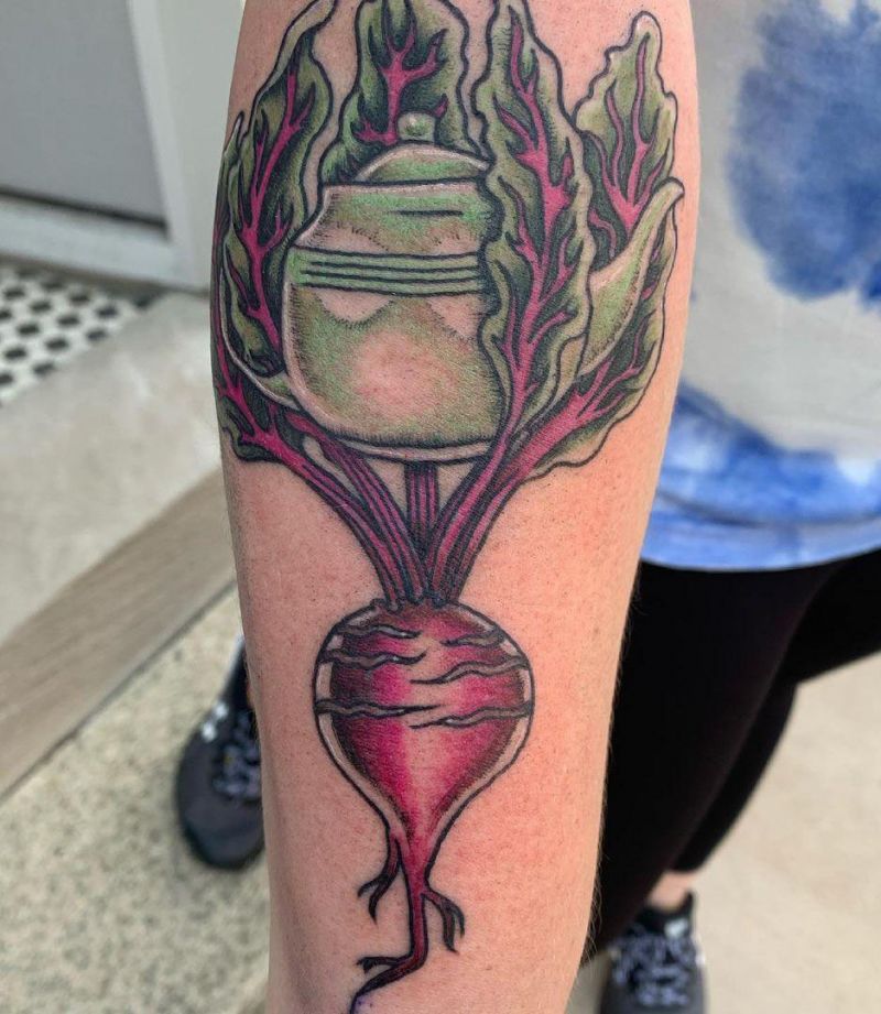 30 Pretty Beet Tattoos for Your Inspiration