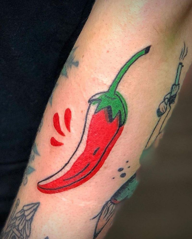 30 Pretty Chili Tattoos You Will Love