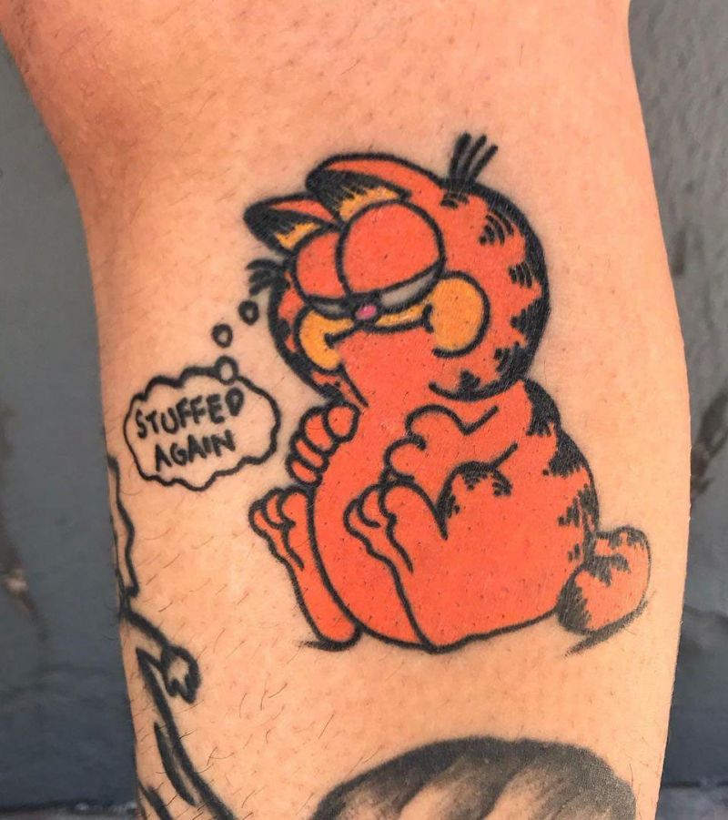 30 Cute Garfield Tattoos You Will Love