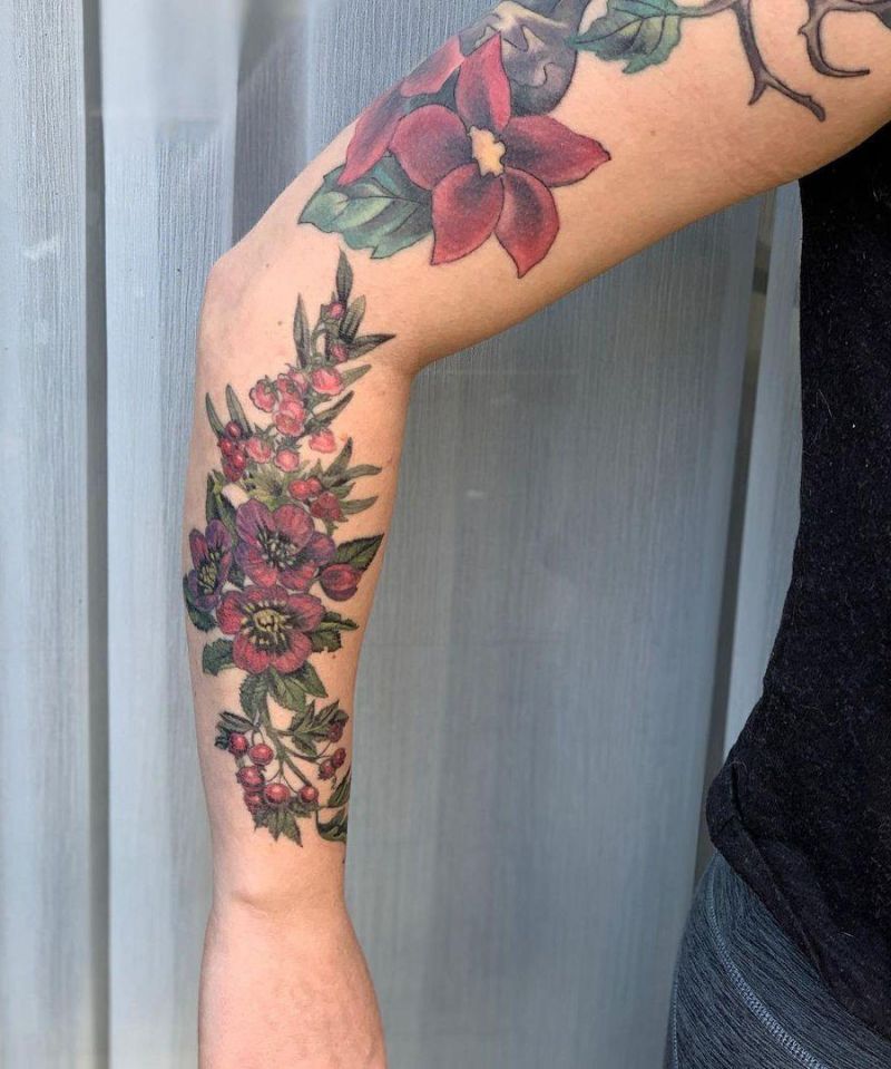 26 Pretty Hawthorn Tattoos You Can Copy