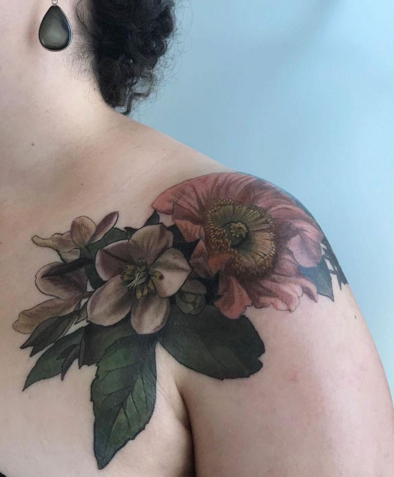 30 Pretty Hellebore Tattoos You Will Love