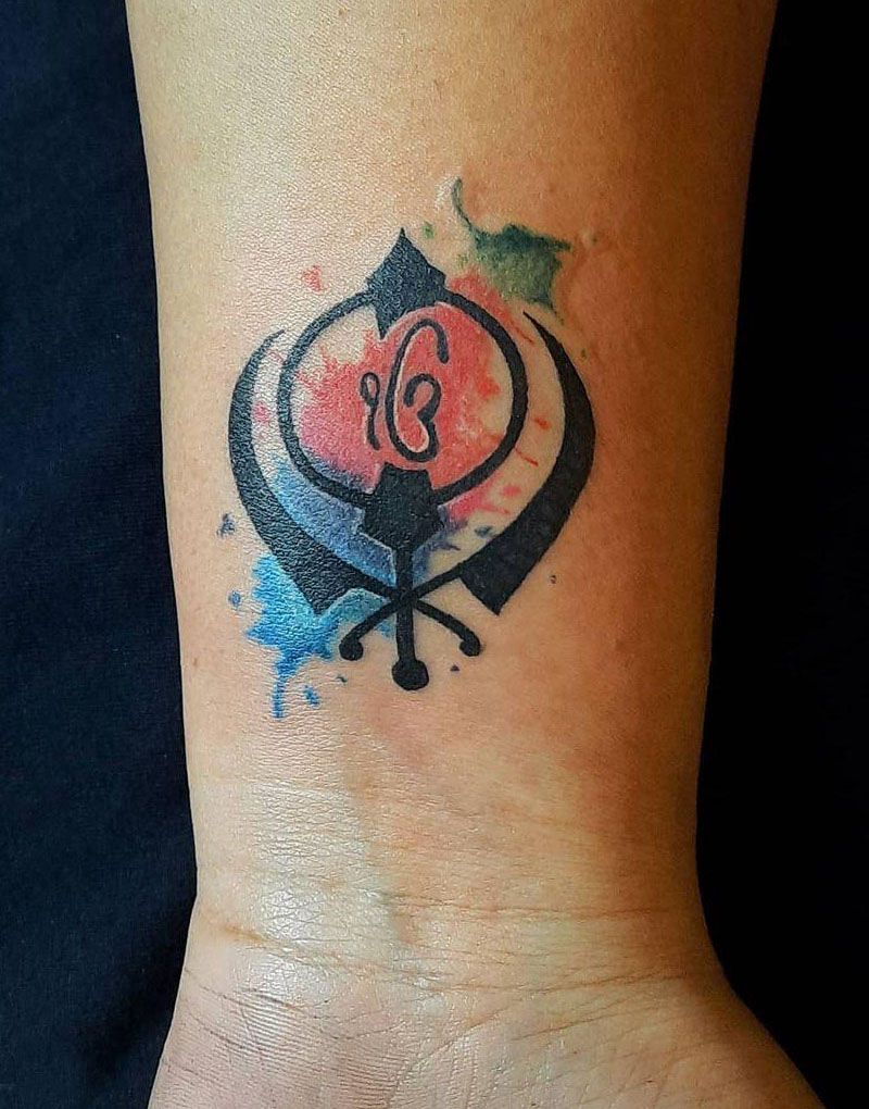 30 Pretty Khanda Tattoos You Can Copy