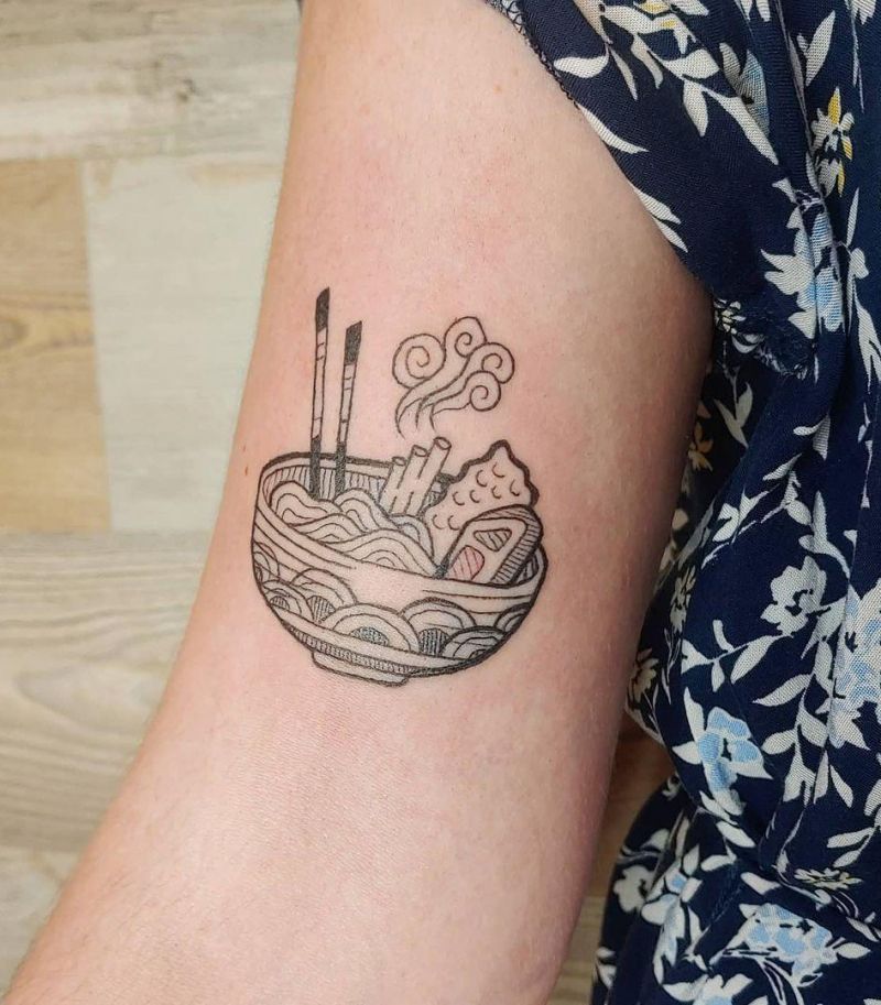 30 Pretty Noodle Tattoos You Will Love