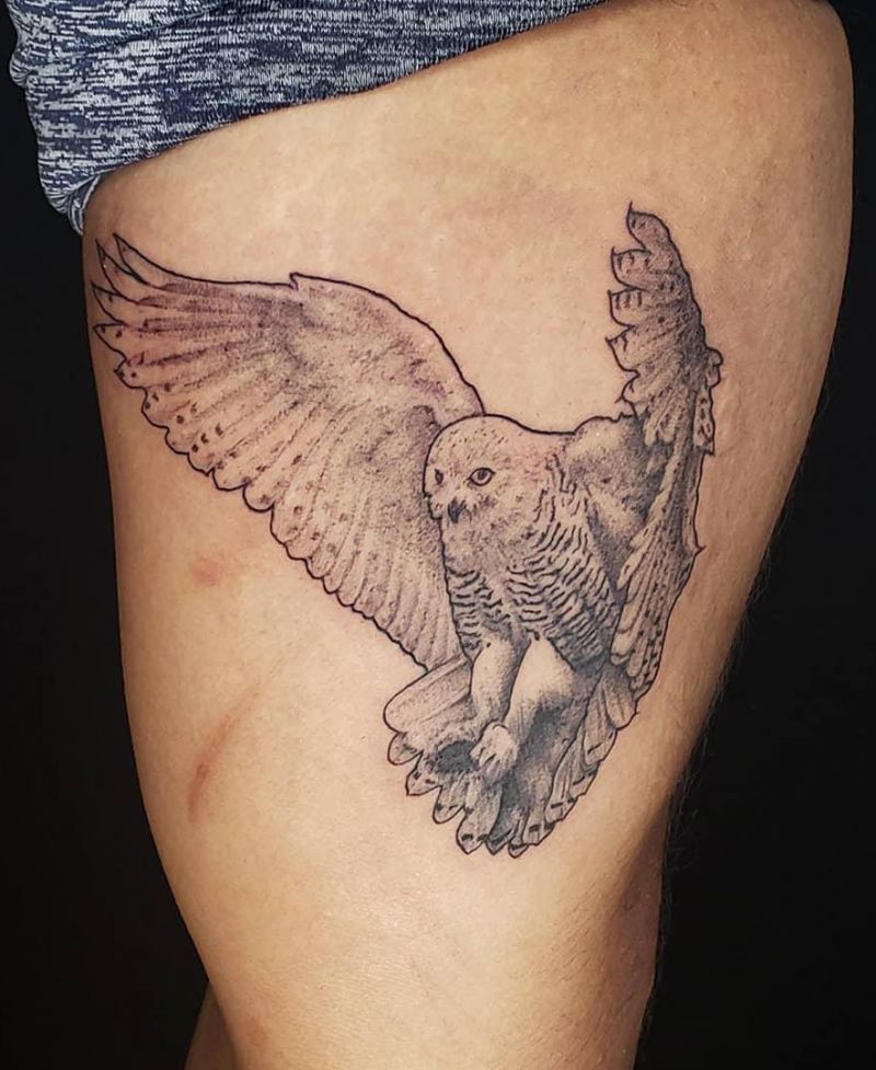 30 Pretty Snowy Owl Tattoos You Can Copy