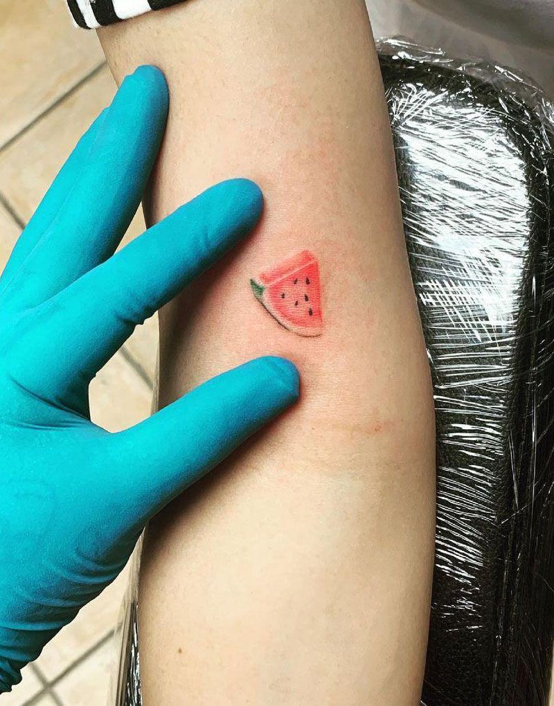 30 Pretty Watermelon Tattoos You Must Love