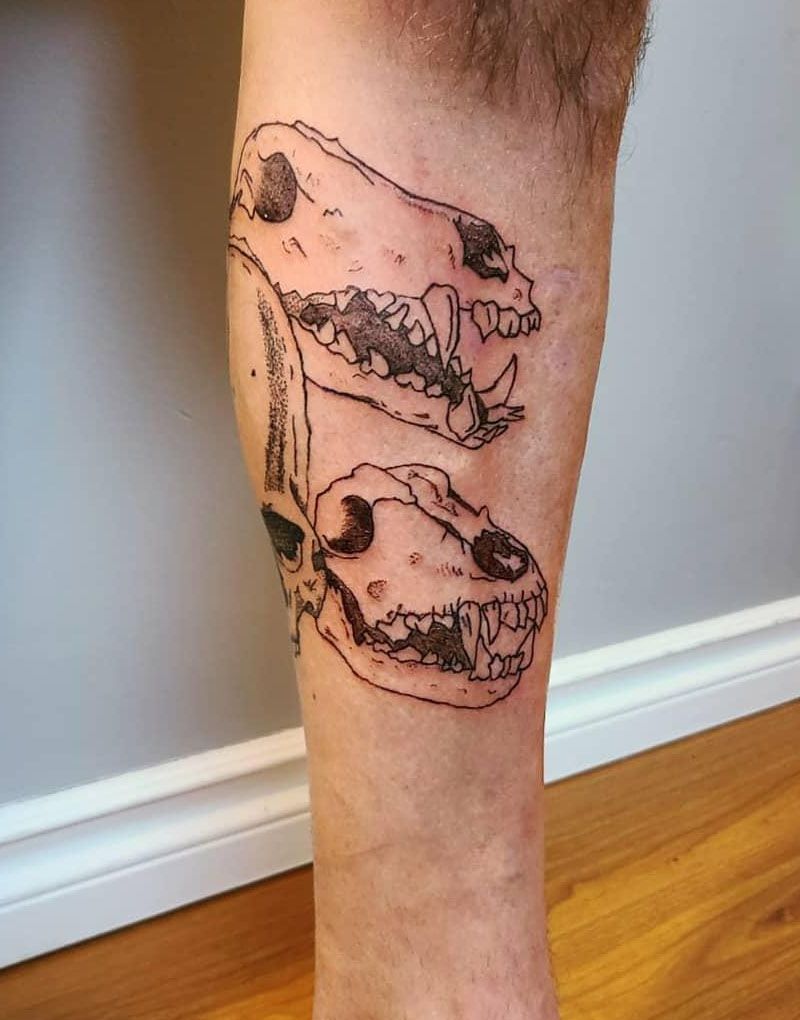 30 Pretty Wolf Skull Tattoos You Must Try