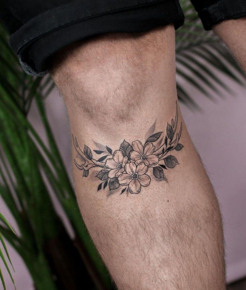 30 Pretty Antler Tattoos to Inspire You