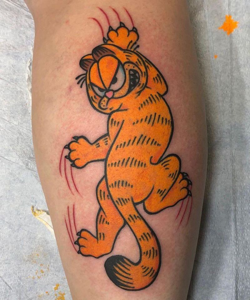 30 Cute Garfield Tattoos You Will Love