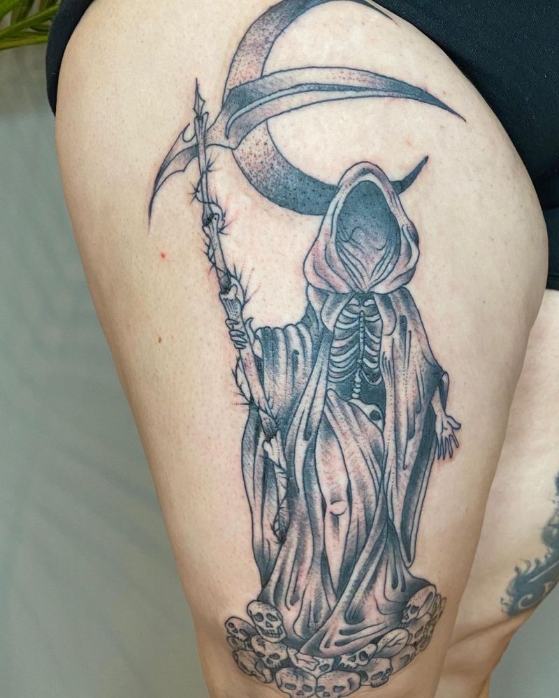 30 Gorgeous Grim Reaper Tattoos You Will Love