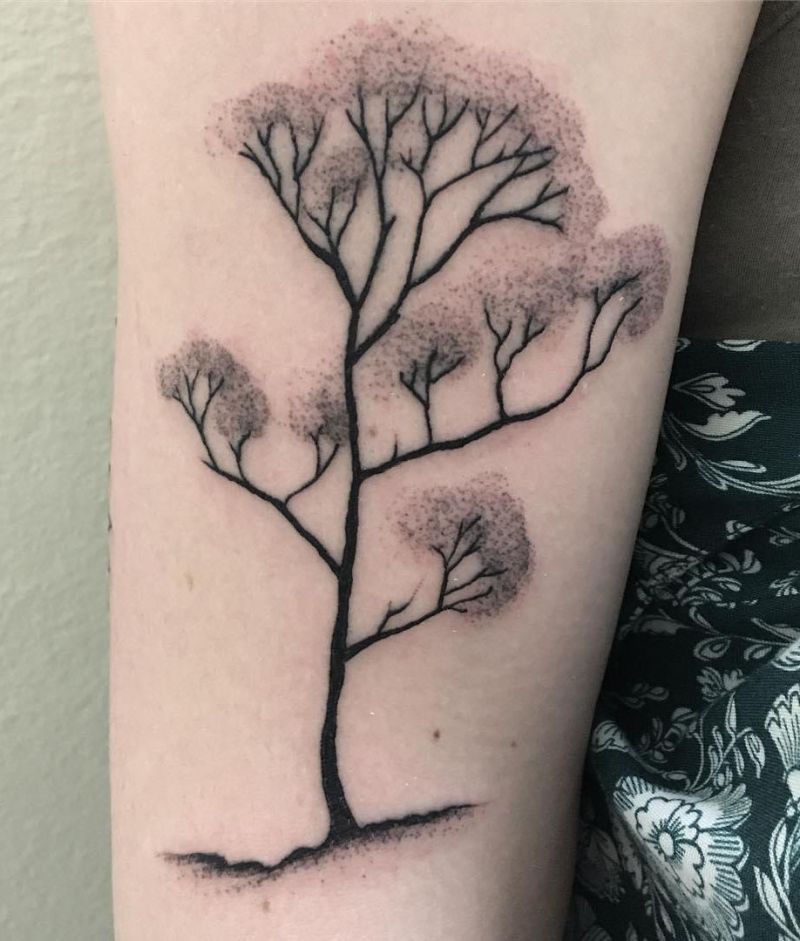 30 Pretty Gum Tree Tattoos You Will Love