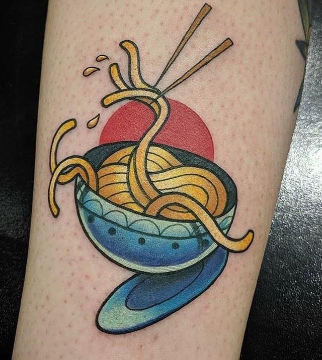 30 Pretty Noodle Tattoos You Will Love