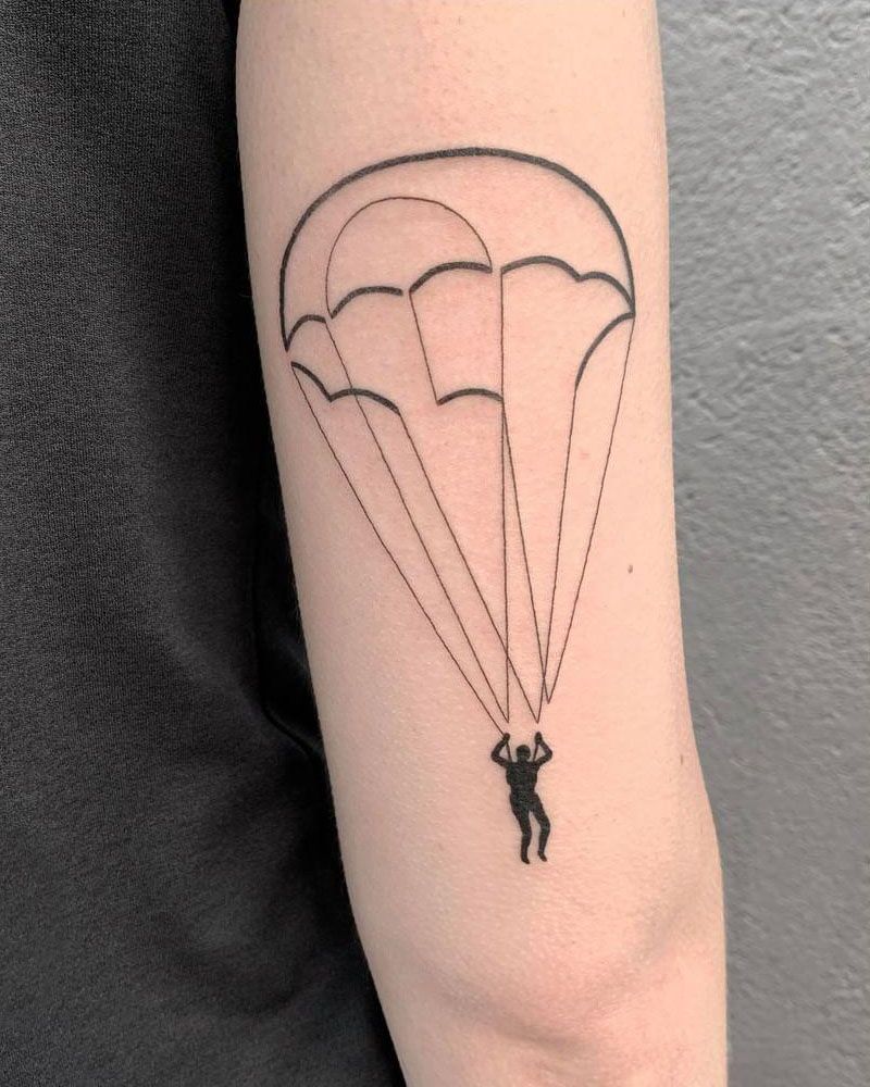 30 Unique Parachute Tattoos to Inspire You