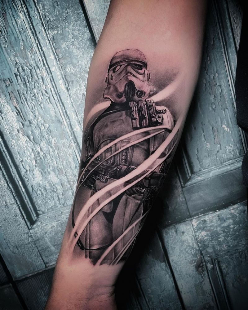 30 Excellent Storm Trooper Tattoos to Inspire You