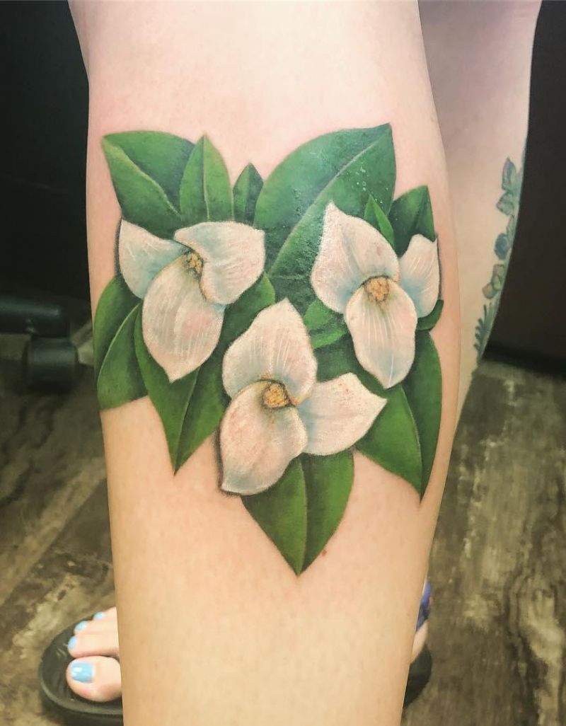 30 Pretty Trillium Tattoos You Can Copy