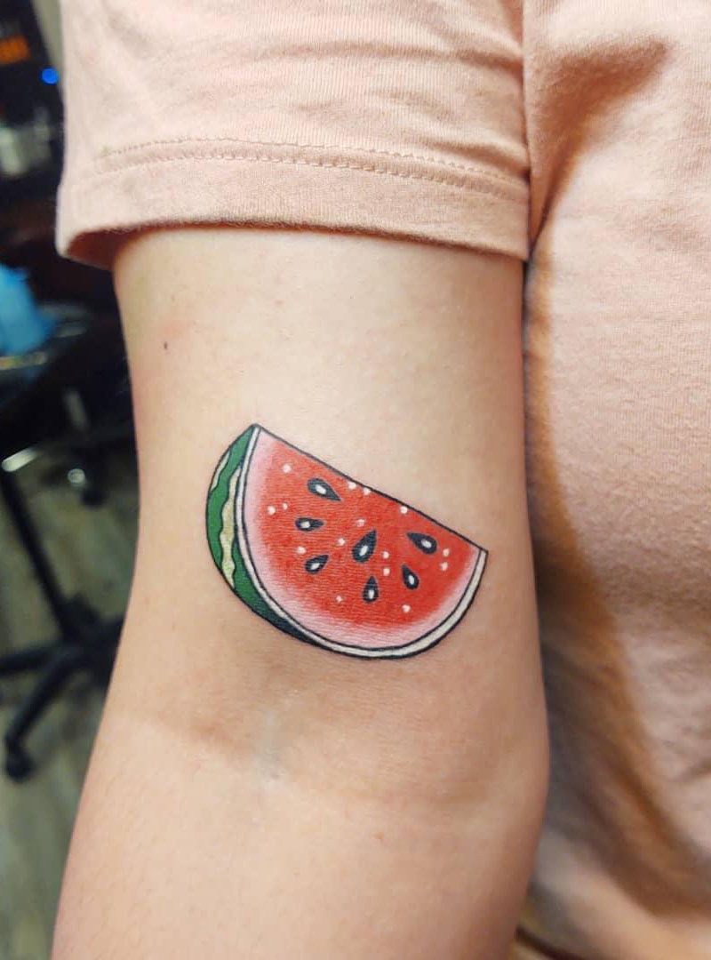 30 Pretty Watermelon Tattoos You Must Love