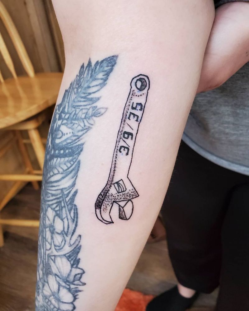 30 Pretty Wrench Tattoos You Must Love