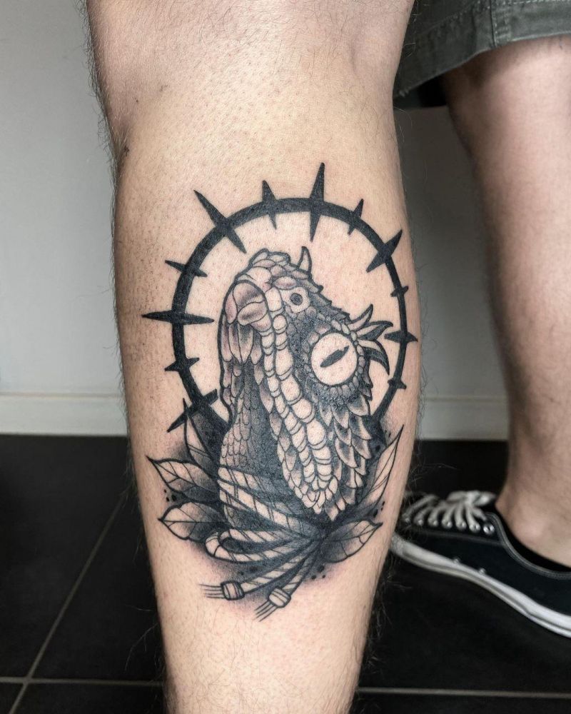 30 Pretty Bearded Dragon Tattoos Make You Charming