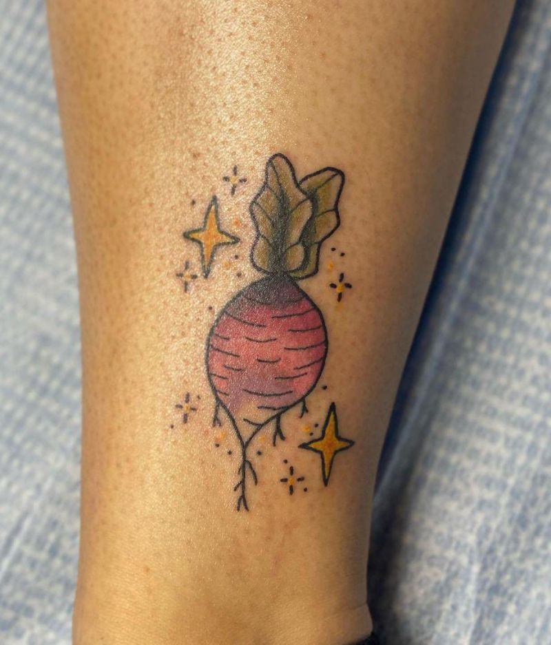 30 Pretty Beet Tattoos for Your Inspiration