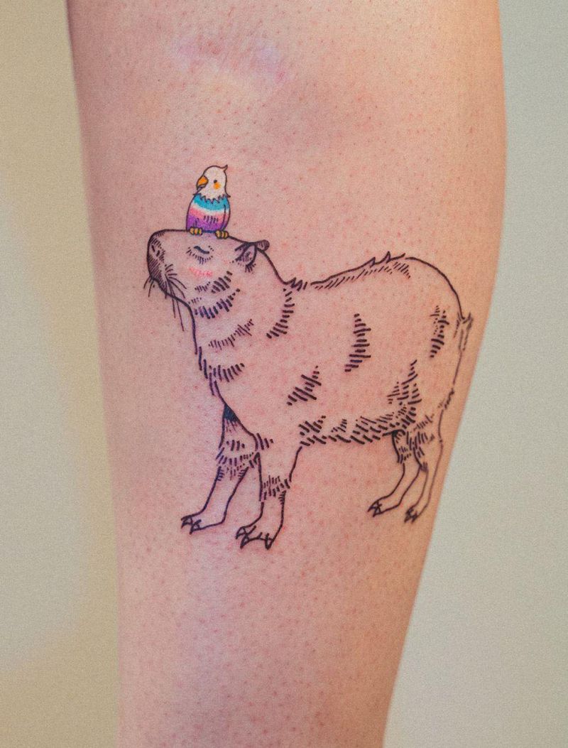 30 Pretty Capybara Tattoos You Can Copy