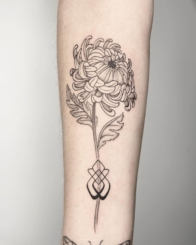 30 Pretty Chrysanthemum Tattoos Make You Charming