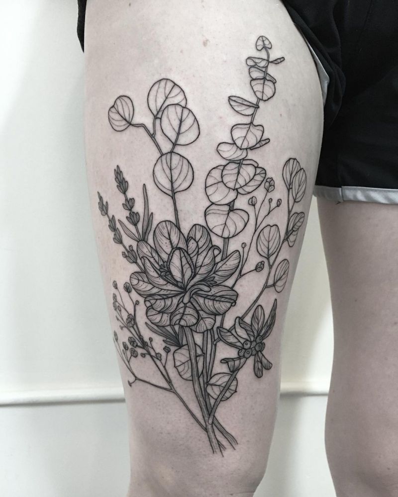 30 Pretty Eucalyptus Tattoos You Must Try