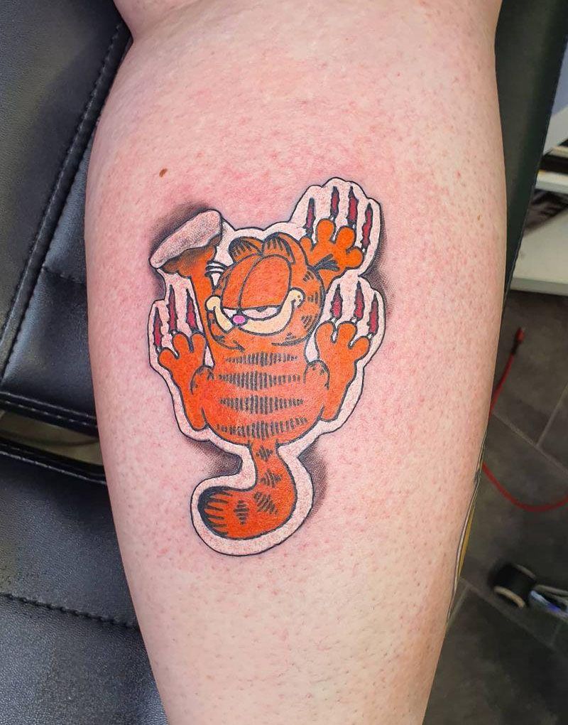 30 Cute Garfield Tattoos You Will Love