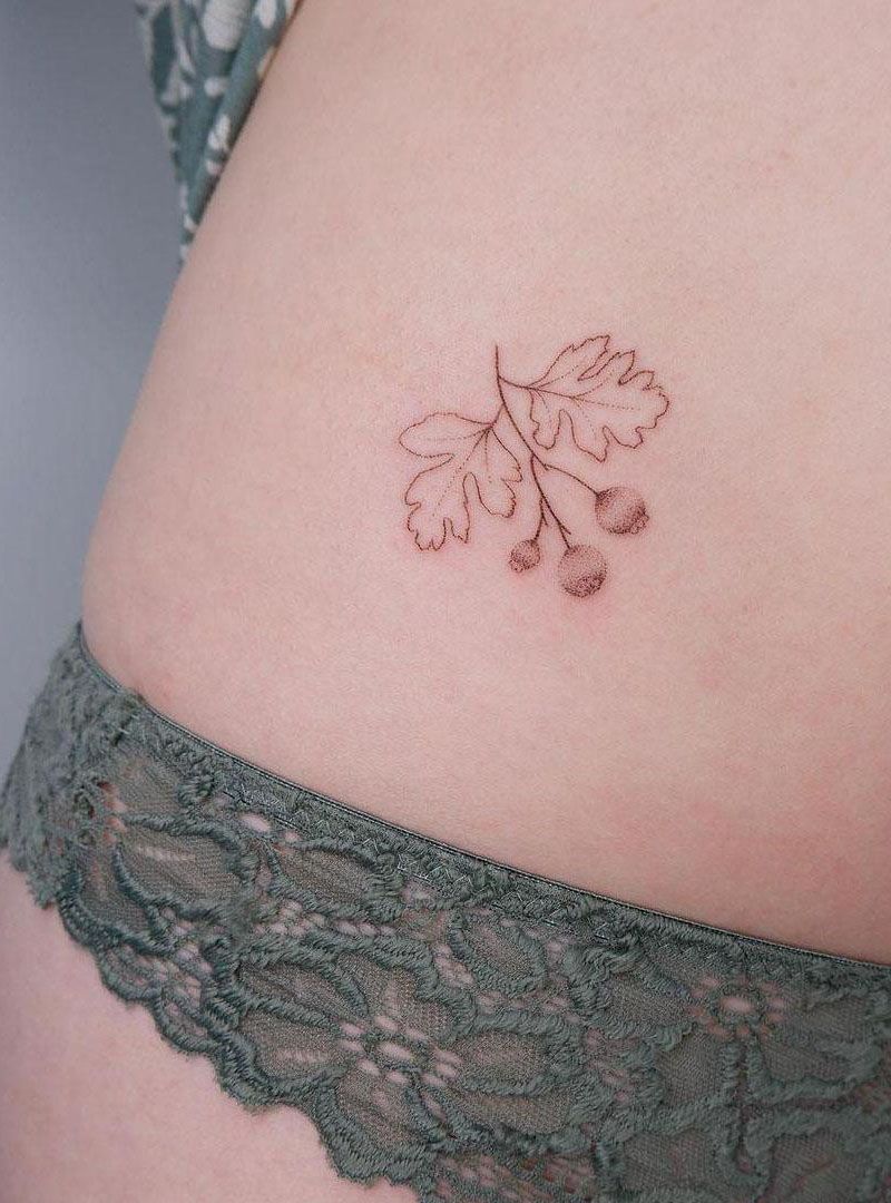 26 Pretty Hawthorn Tattoos You Can Copy