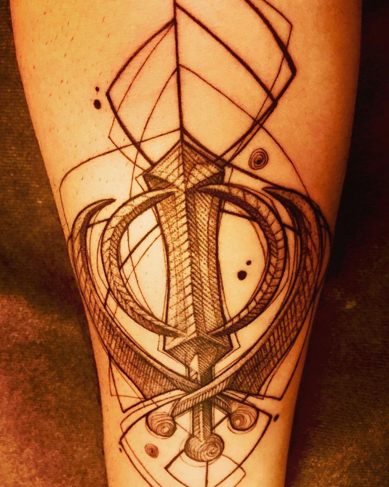 30 Pretty Khanda Tattoos You Can Copy