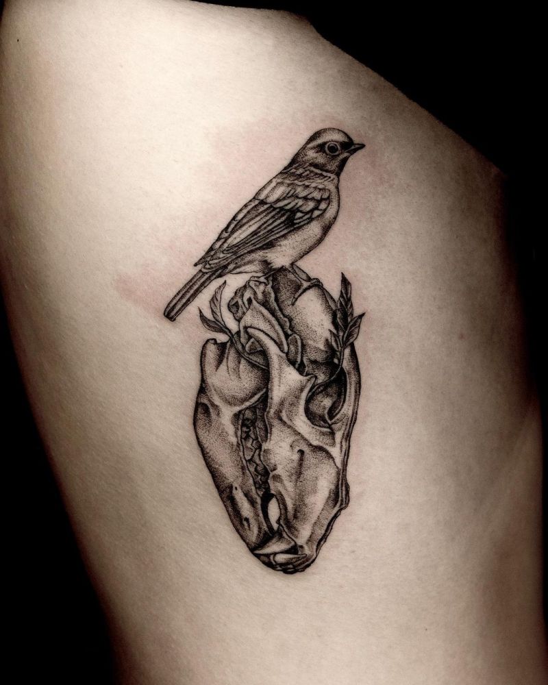 30 Pretty Wolf Skull Tattoos You Must Try