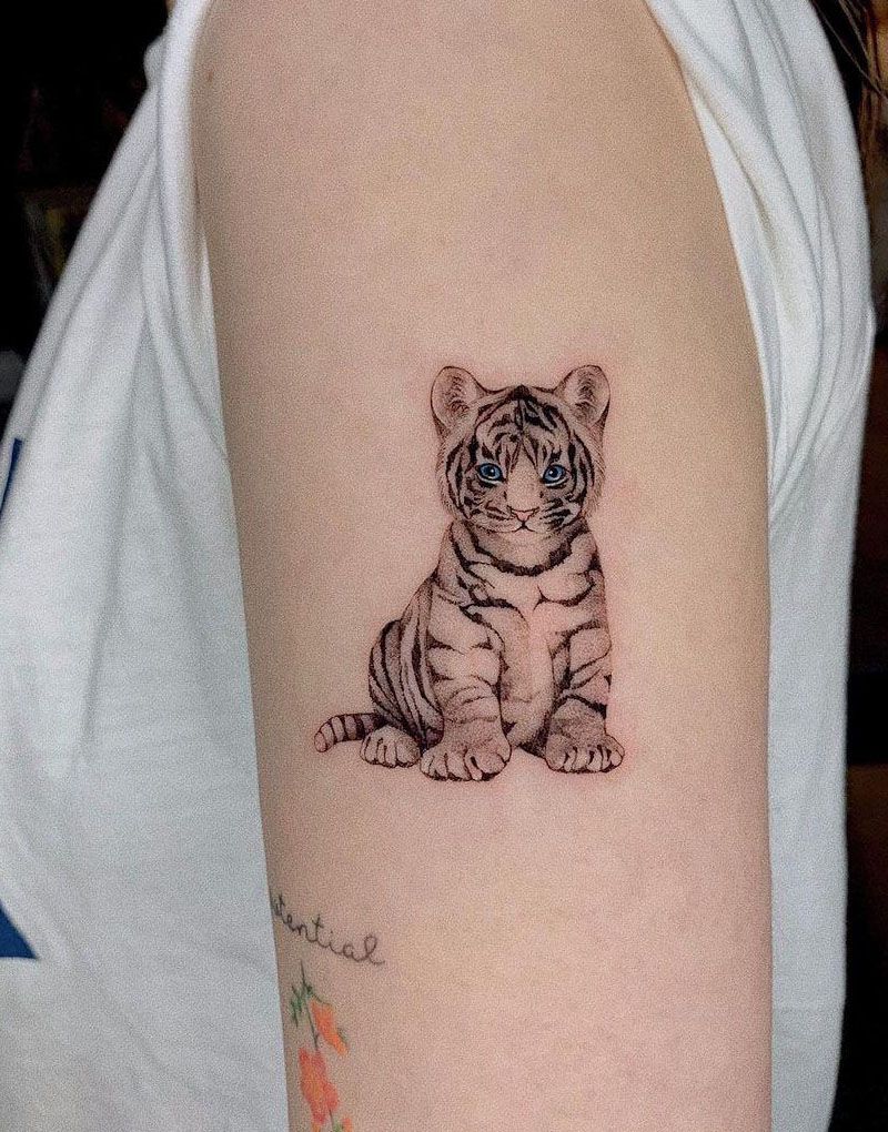 30 Adorable Baby Tiger Tattoos You Must Love