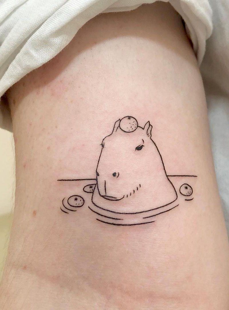 30 Pretty Capybara Tattoos You Can Copy Style VP Page 13