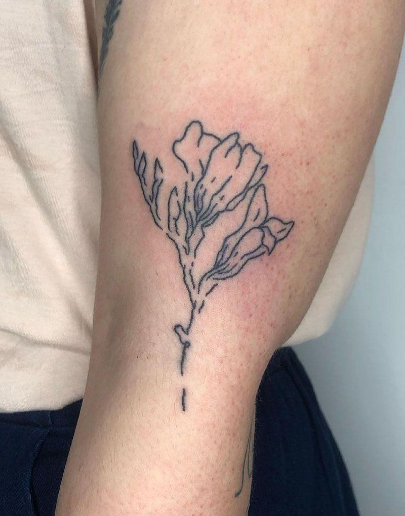 30 Pretty Freesia Tattoos You Must Love