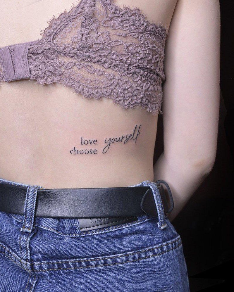 30 Pretty Love Yourself Tattoos You Must Try