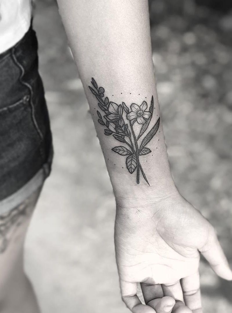 30 Pretty Oleander Tattoos Make You Attractive