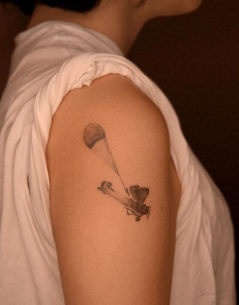 30 Unique Parachute Tattoos to Inspire You