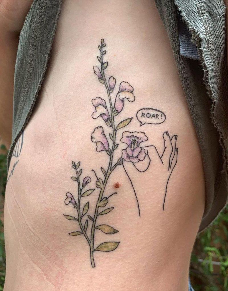 30 Pretty Snapdragon Tattoos to Inspire You