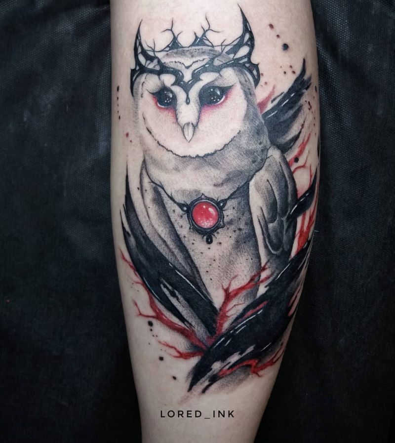 30 Pretty Snowy Owl Tattoos You Can Copy