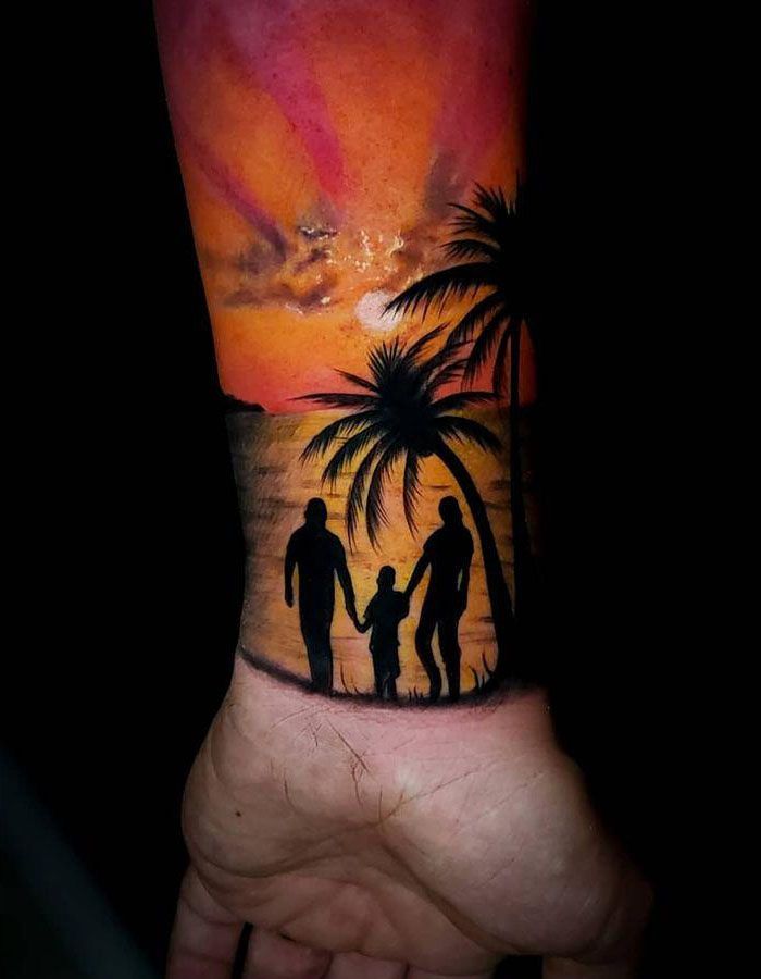 30 Pretty Sunset Tattoos You Can Copy