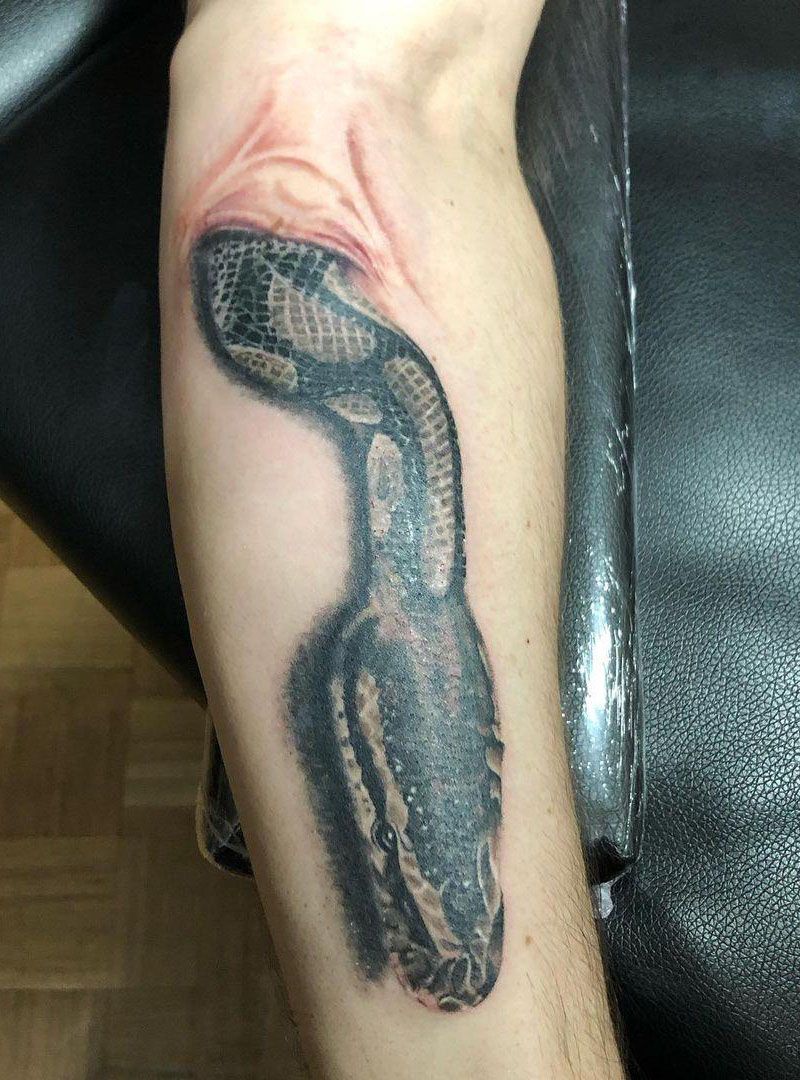 16 Pretty Anaconda Tattoos to Inspire You