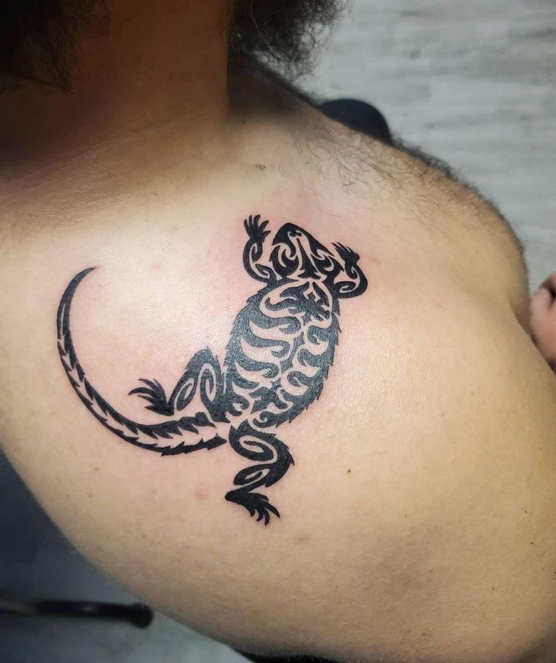 30 Pretty Bearded Dragon Tattoos Make You Charming