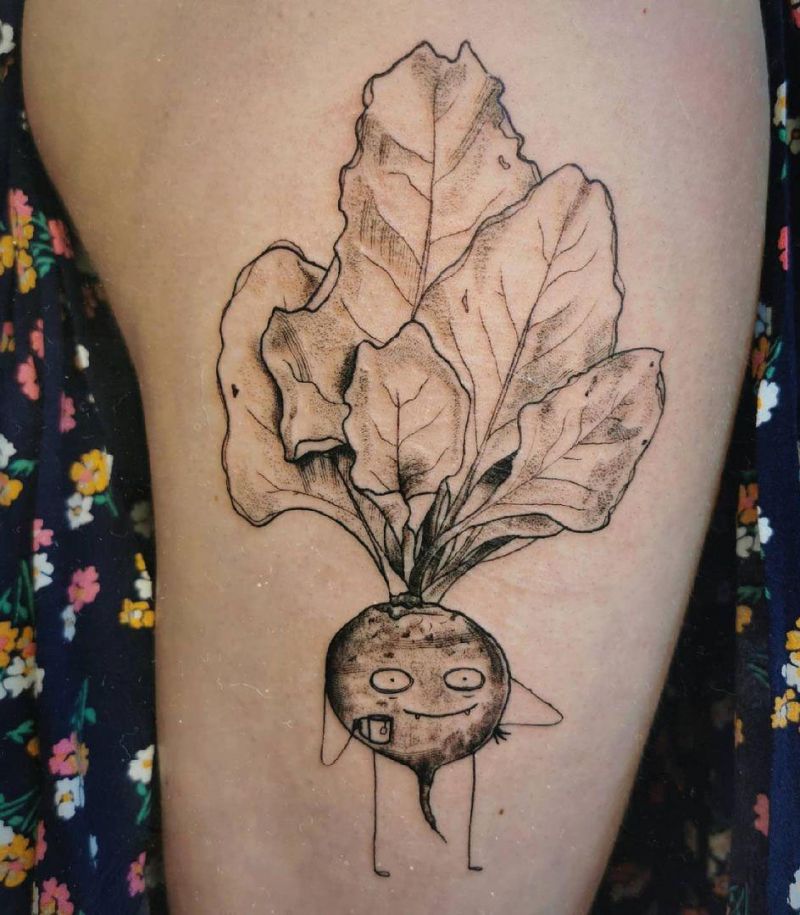 30 Pretty Beet Tattoos for Your Inspiration