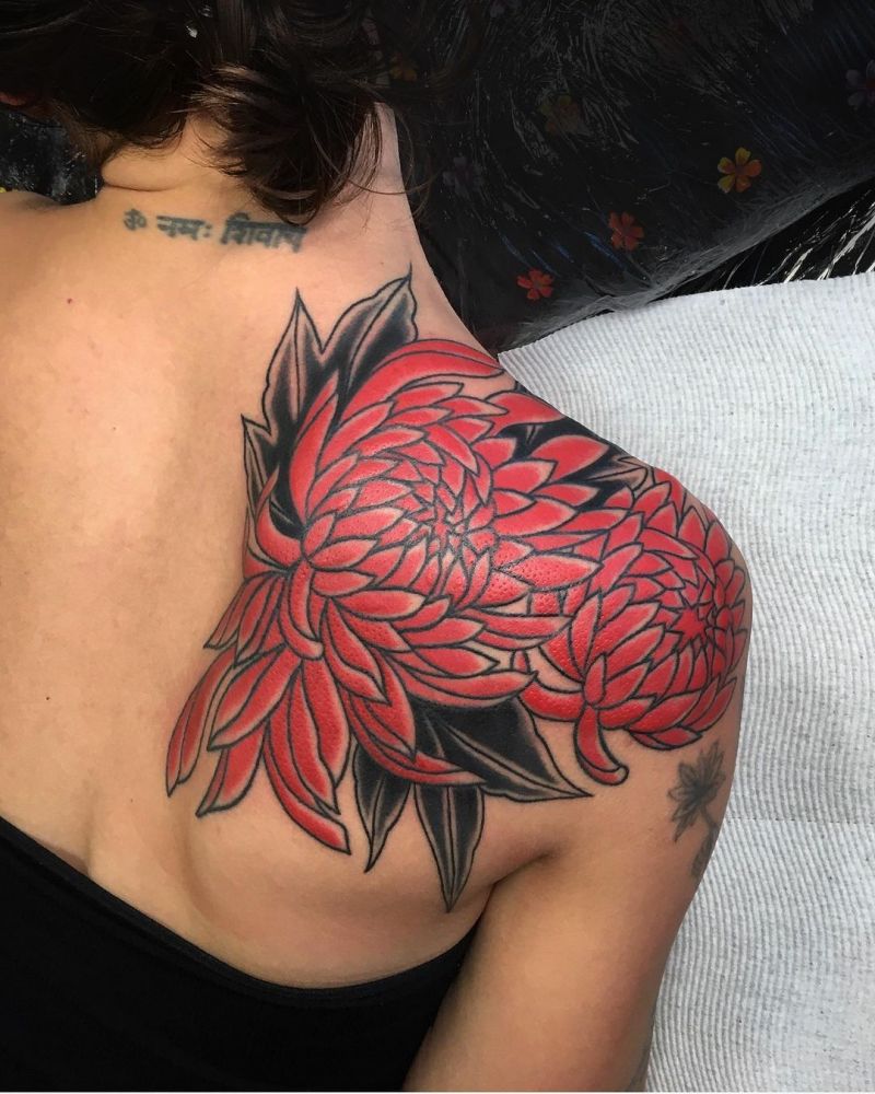 30 Pretty Chrysanthemum Tattoos Make You Charming