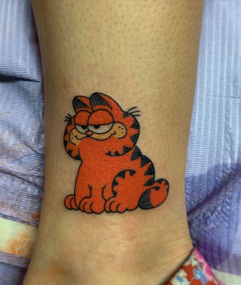 30 Cute Garfield Tattoos You Will Love