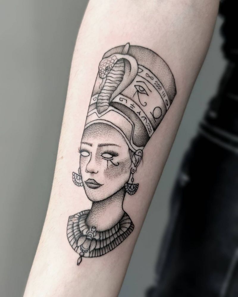 30 Pretty Nefertiti Tattoos You Will Love