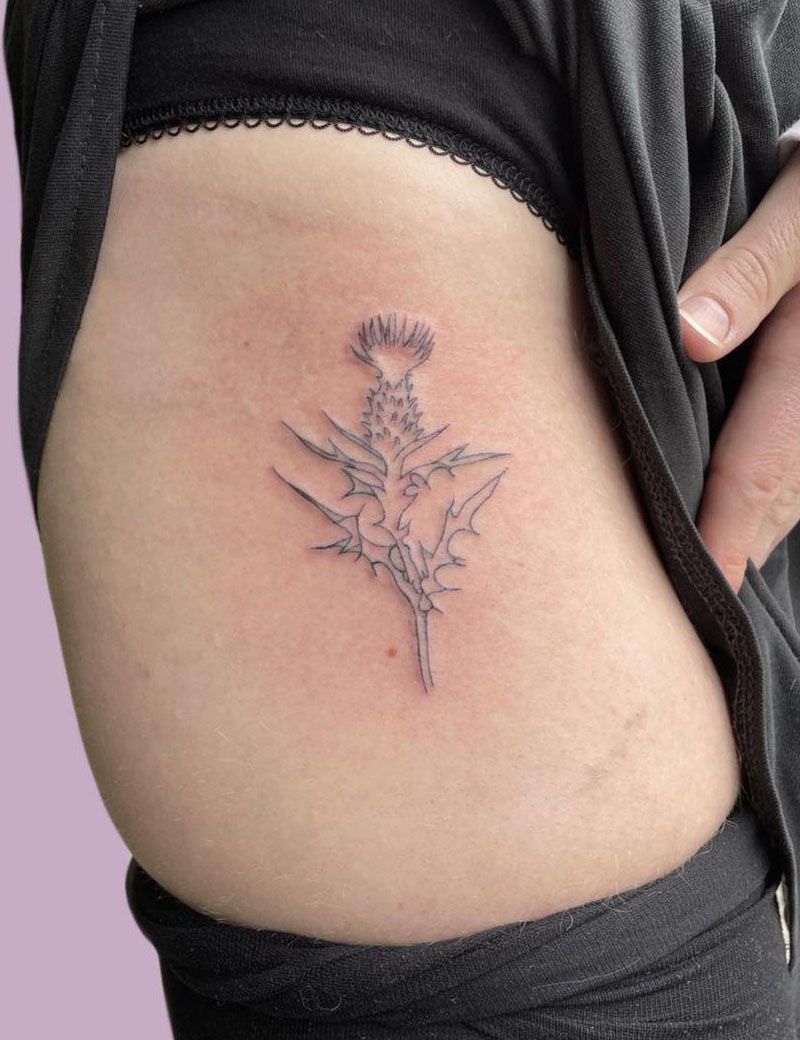 30 Pretty Thistle Tattoos Make You Attractive