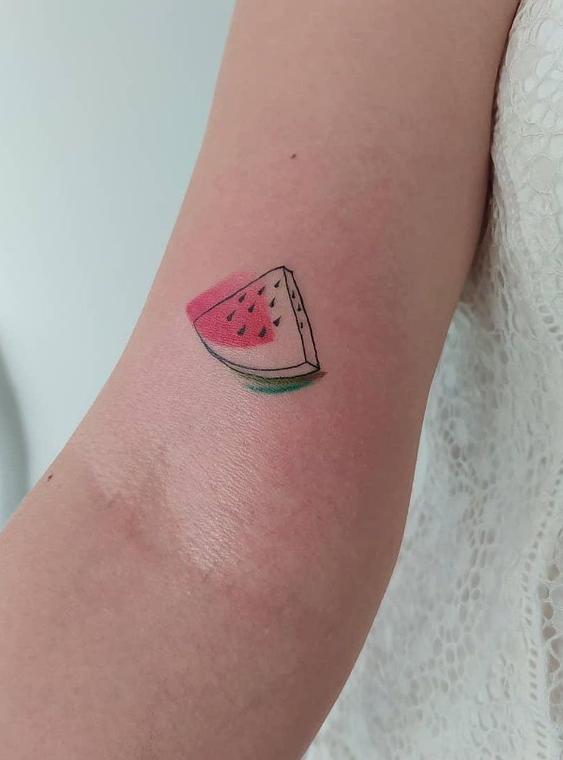 30 Pretty Watermelon Tattoos You Must Love