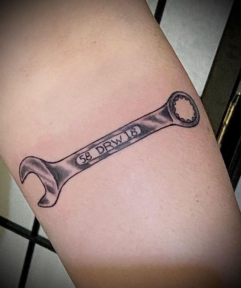 30 Pretty Wrench Tattoos You Must Love